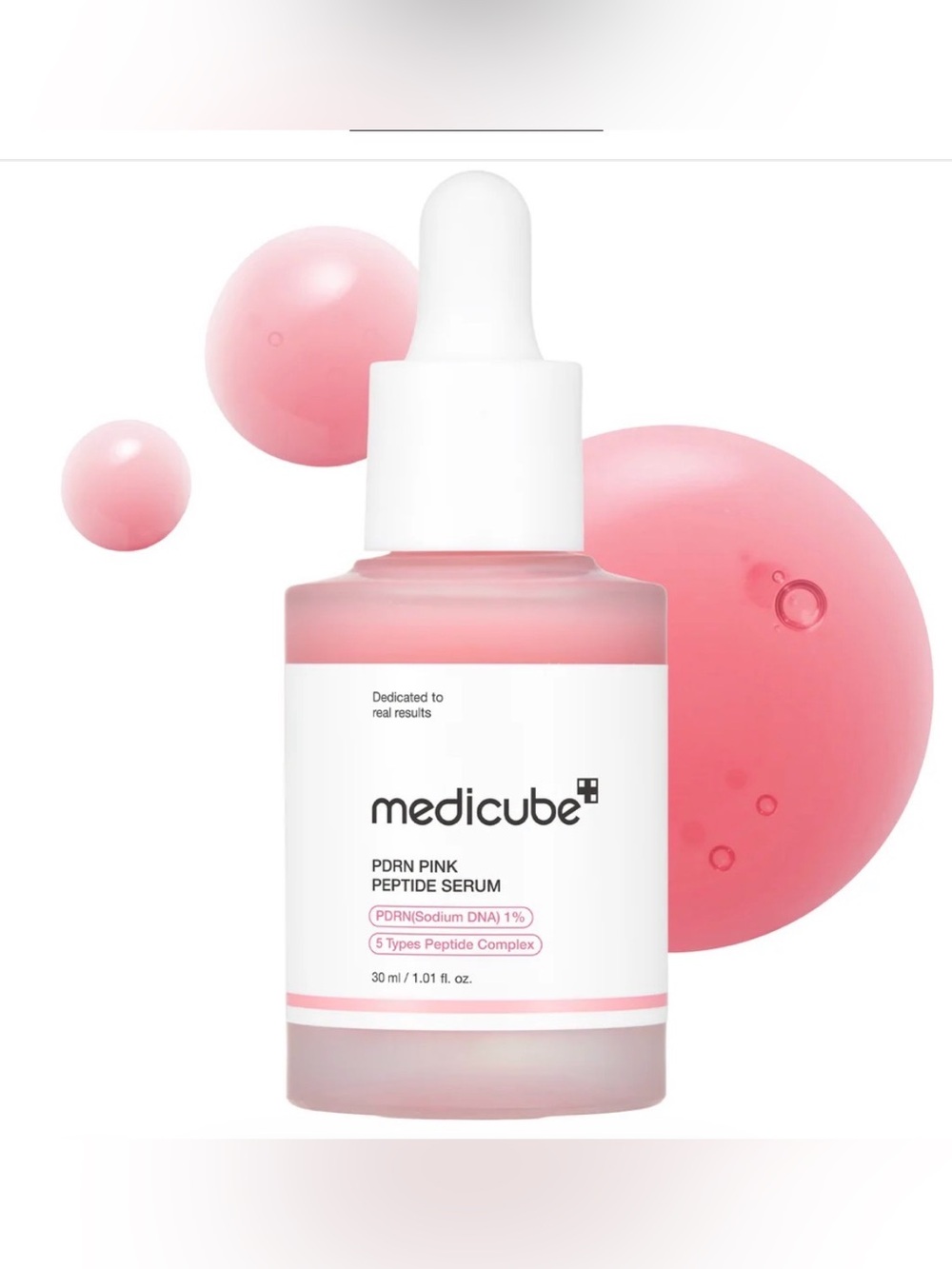 Medicube PDRN Pink Peptide Serum — Hydrating Pink Face Serum- NWT